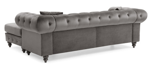 Nola - Sofa Chaise - Dark Gray
