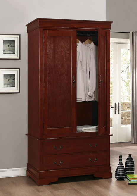 Wood Armoire Elegant - Cherry
