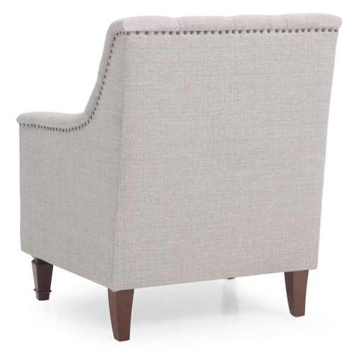 Elegant Traditional Chair - Light Gray