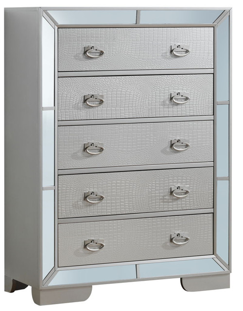 Elegant Contemporary Storage Chest - Champagne