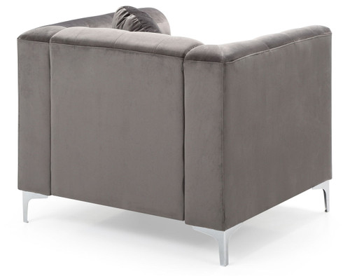 Elegant Contemporary Chair - Dark Gray