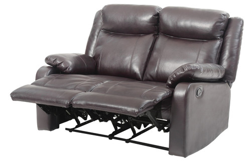 Double Reclining Love Seat - Dark Brown