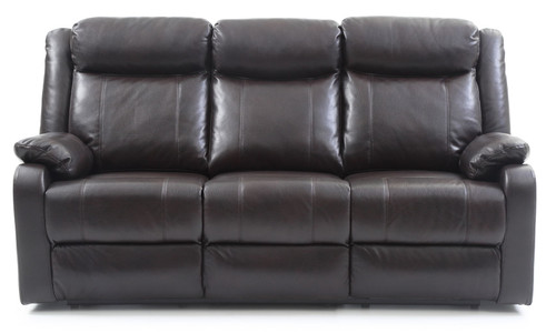 Double Reclining Sofa - Dark Brown