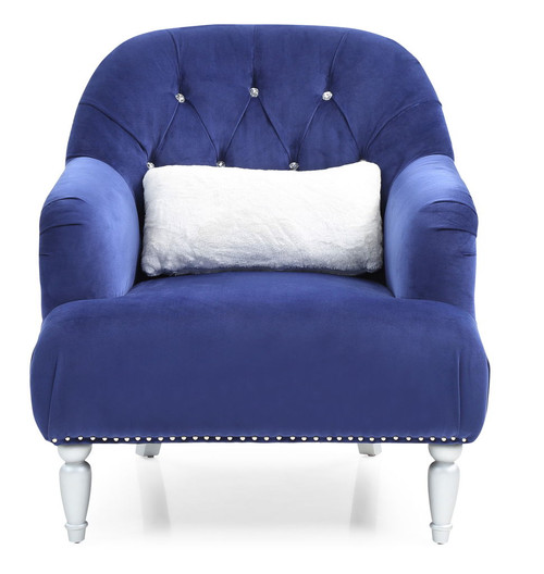 Elegant Traditional Armchair - Blue