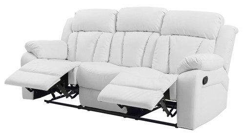 Comfortable Reclining Sofa - White