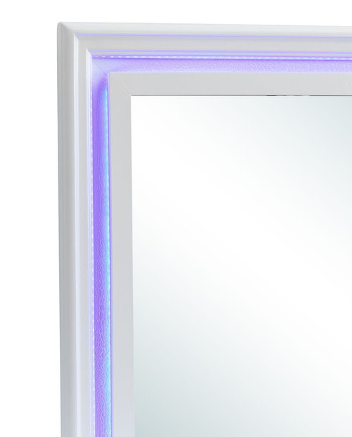 Elegant Transitional LED Mirror 2 - Silver Champagne