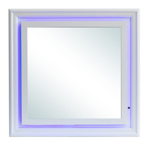 Elegant Transitional LED Mirror 2 - Silver Champagne