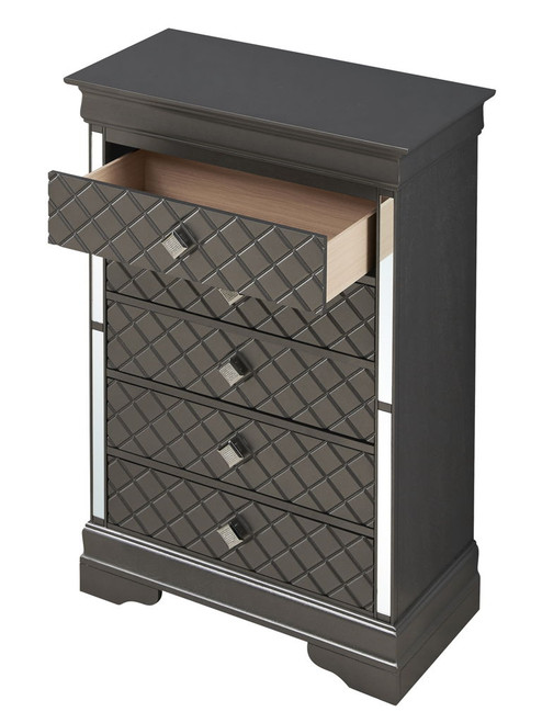 Verona - Chest - Metalic Black
