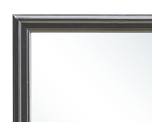 Elegant Transitional Mirror - Metalic Black