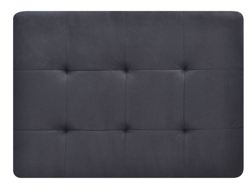 Sleek Contemporary Upholstered Ottoman - Black