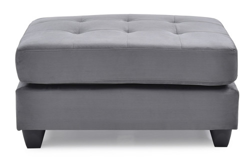 Stylish Contemporary Ottoman For Every Space - Gray