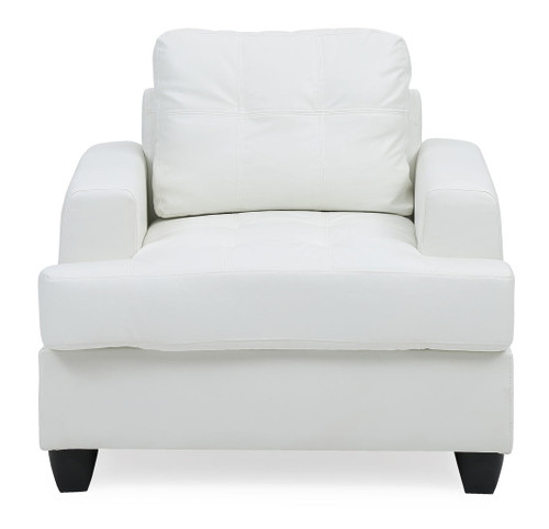 Charming Transitional Chair - White