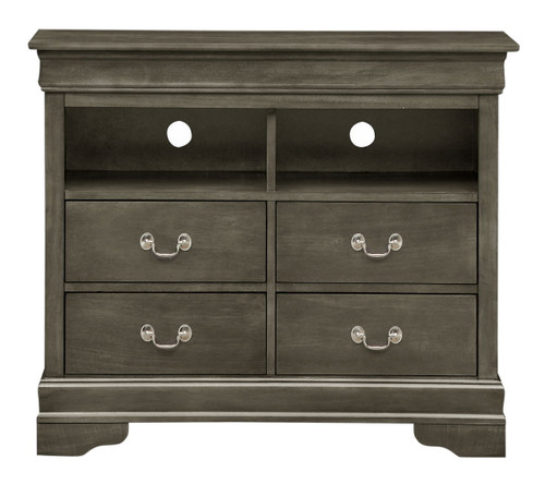 TV Media Chest - Gray