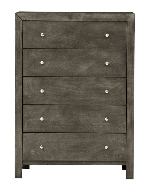 Elegant Transitional Storage Chest - Gray