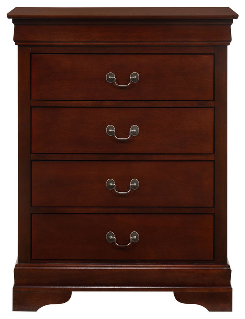 4 Drawer Chest Traditional Style - Cherry