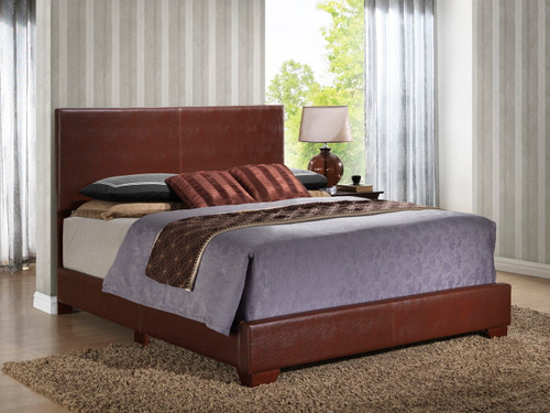 Aaron - Queen Bed - Light Brown