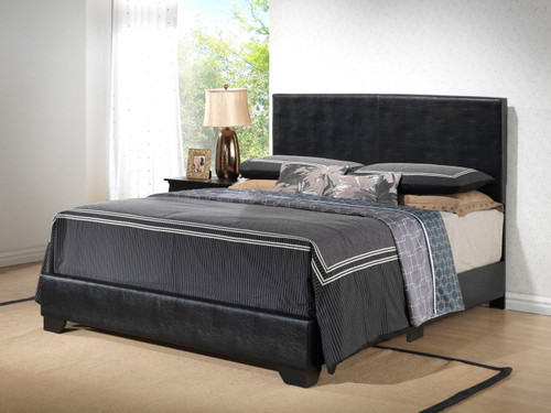 Queen Bed For Casual Spaces Elegant - Black