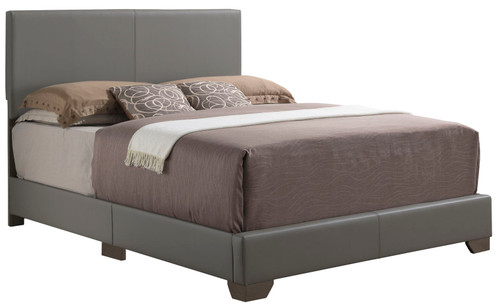 Aaron - Queen Bed - Light Gray