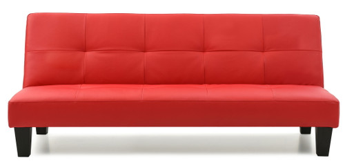 Versatile Contemporary Sofa Bed - Red