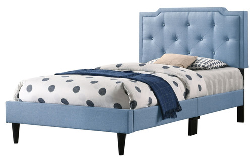 Twin Bed Stylish Vibrant - Blue
