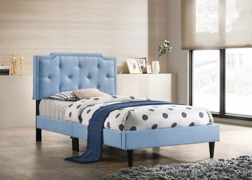Twin Bed Stylish Vibrant - Blue
