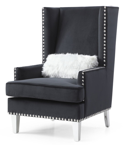 Elegant Traditional Accent Chair - Black