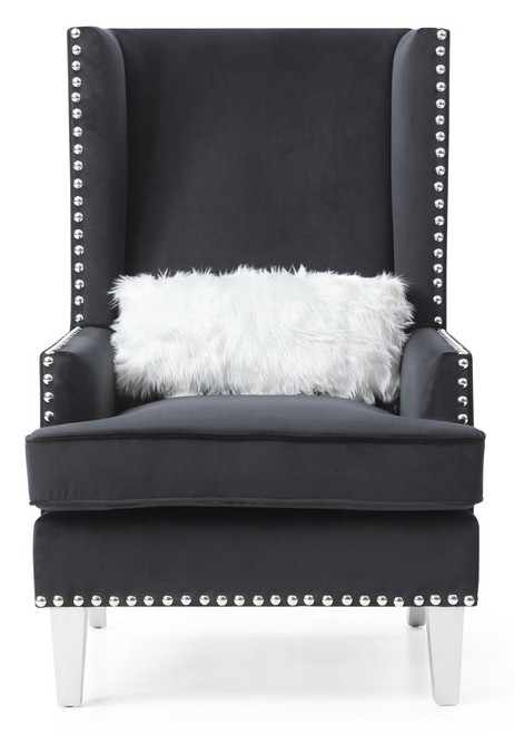 Elegant Traditional Accent Chair - Black