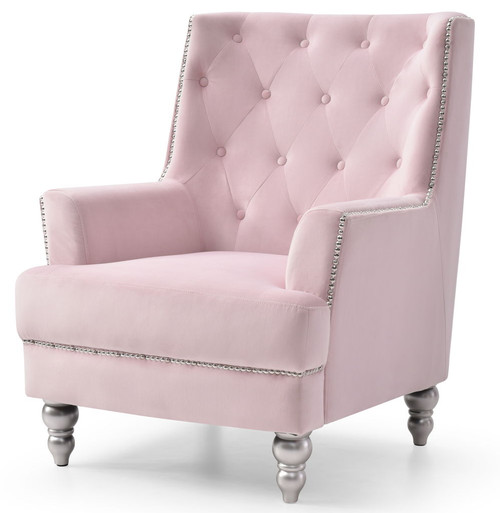 Traditional Chair - Pink