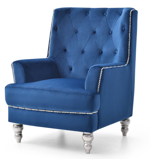 Traditional Chair - Navy Blue