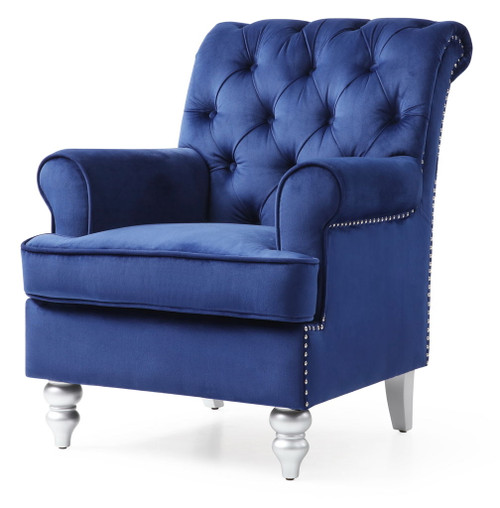 Charming Traditional Armchair - Blue