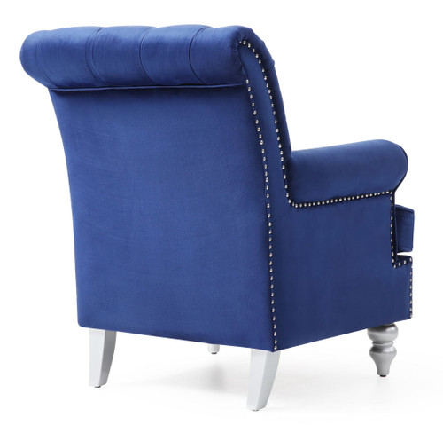 Charming Traditional Armchair - Blue