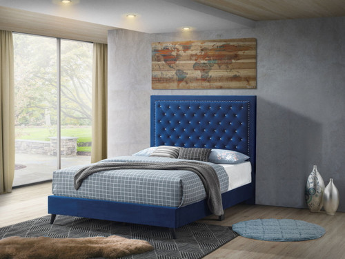 King Bed - Navy Blue