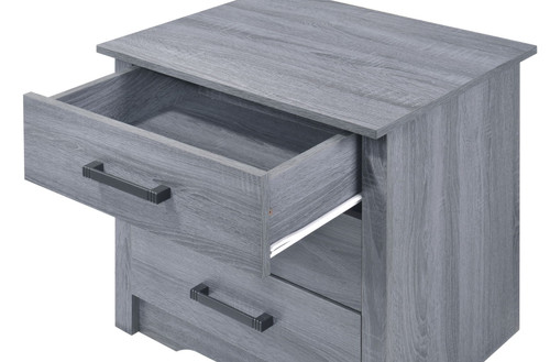 Contemporary Nightstand - Gray