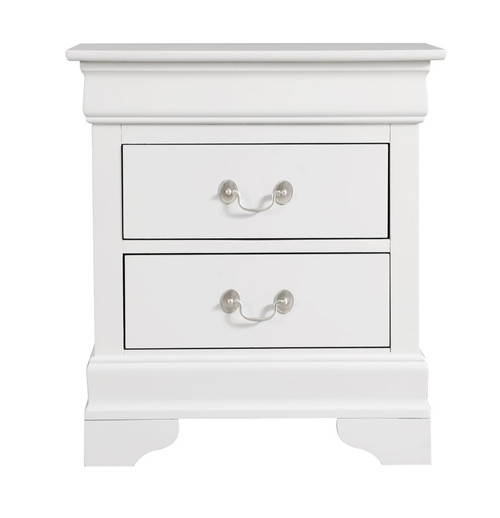 Louis Phillipe - Elegant Nightstand - White