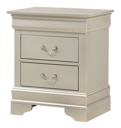 Louis Phillipe - Nightstand - Silver Champagne