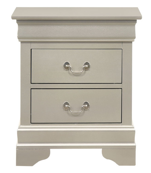 Louis Phillipe - Nightstand - Silver Champagne