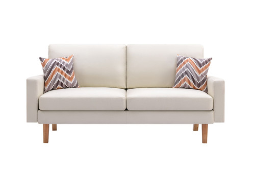Bahamas - Sofa With 2 Throw Pillows - Beige