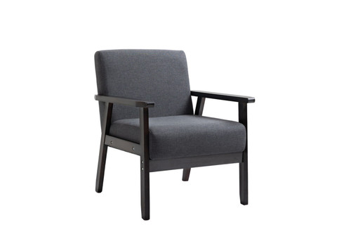 Bahamas - Sofa And Chair Set With 2 Throw Pillows - Dark Gray