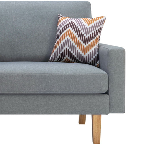 Bahamas - Sofa With 2 Throw Pillows - Gray