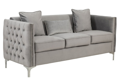 Bayberry - Sofa With 3 Pillows - Gray