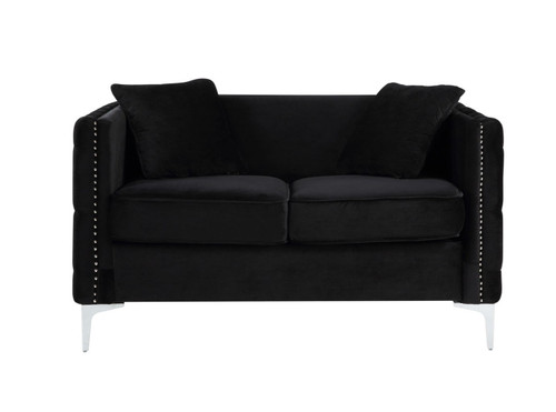 Bayberry - Loveseat With 2 Pillows - Black