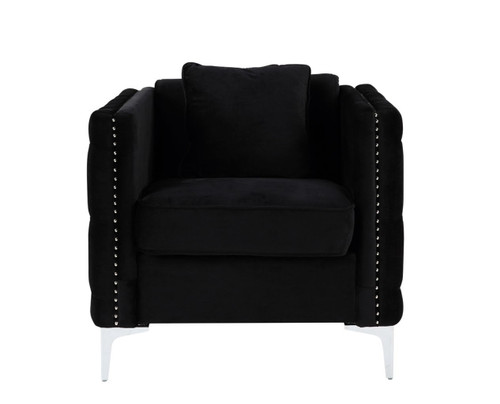 Bayberry - Chair With 1 Pillow - Black