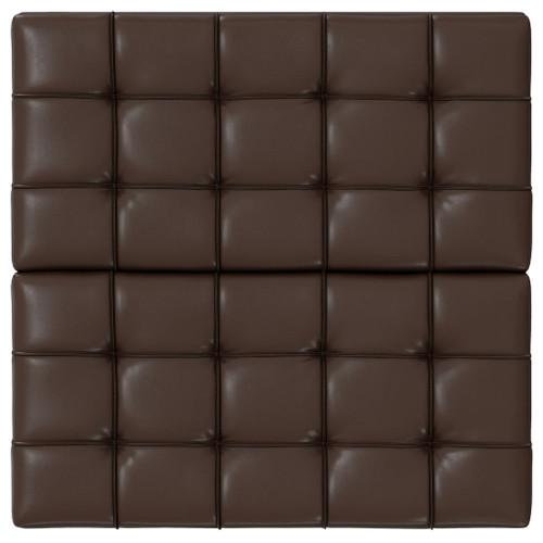 Harrison - Small Square Coffee Table Storage Ottoman - Brown