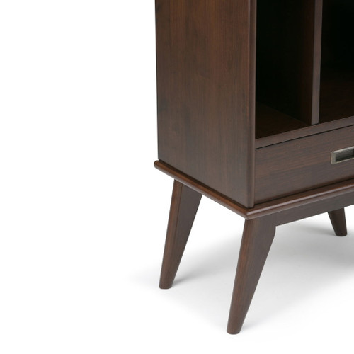 Draper - Mid Century Bookcase And Storage Unit - Medium Auburn Brown