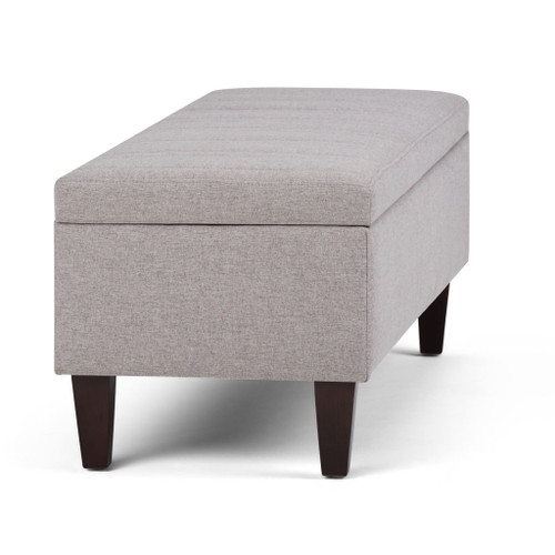 Monroe - Storage Ottoman - Cloud Gray
