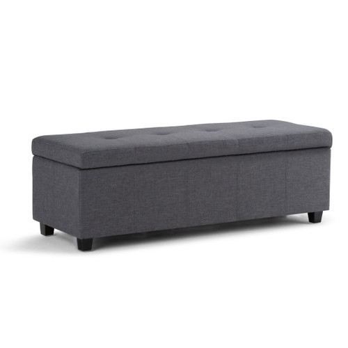 Castleford - Storage Ottoman - Slate Gray