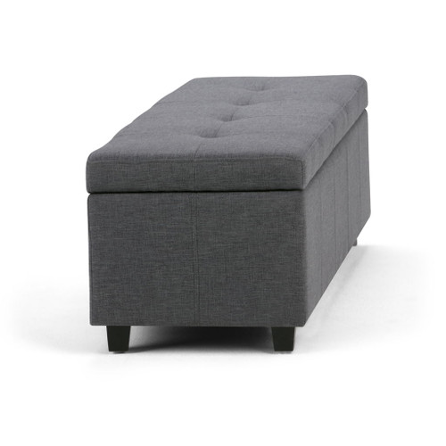 Castleford - Storage Ottoman - Slate Gray