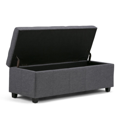 Castleford - Storage Ottoman - Slate Gray