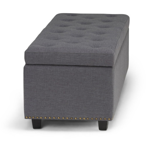 Hamilton - Storage Ottoman - Slate Gray