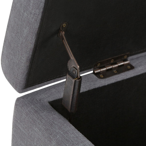 Hamilton - Storage Ottoman - Slate Gray
